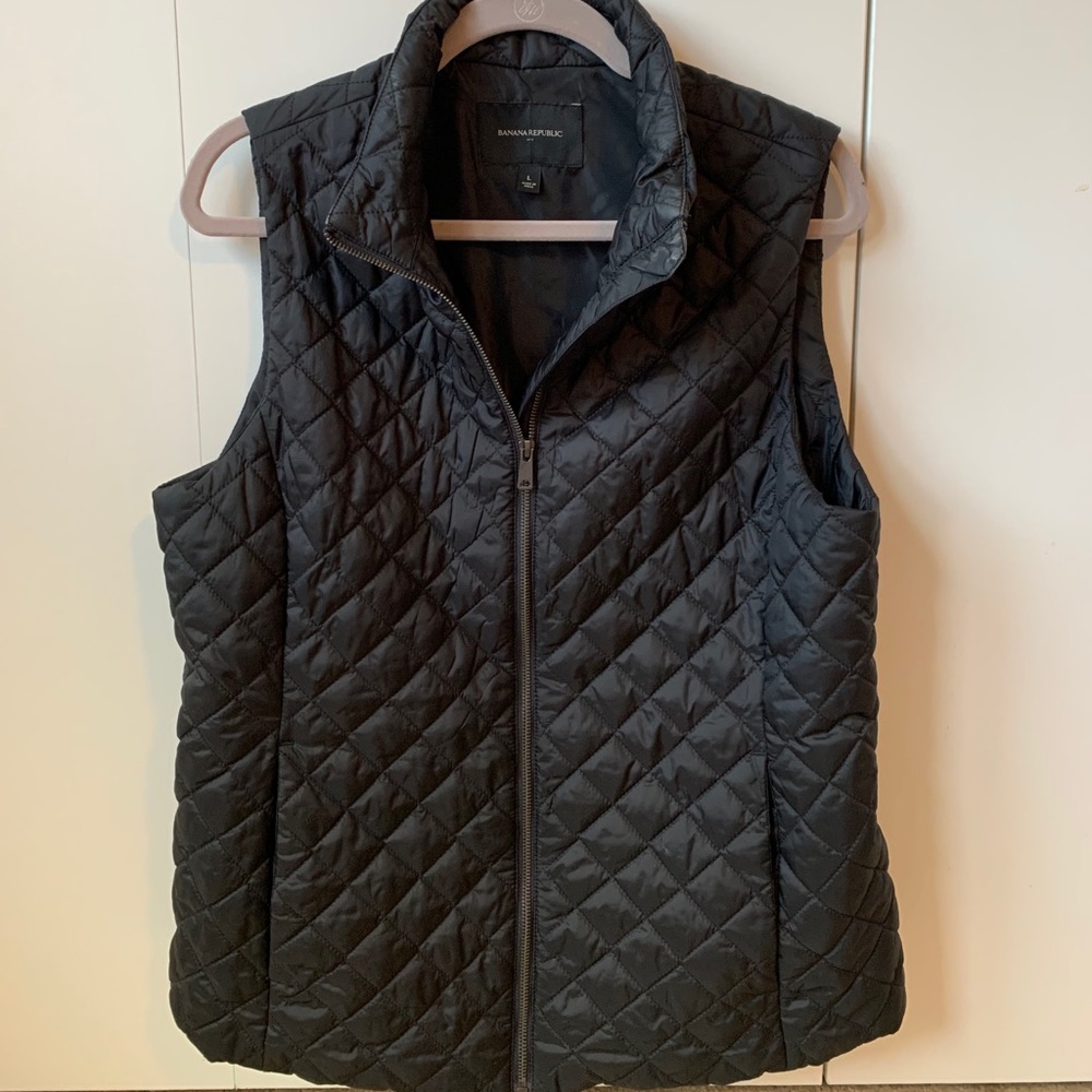 banana republic womens puffer vest